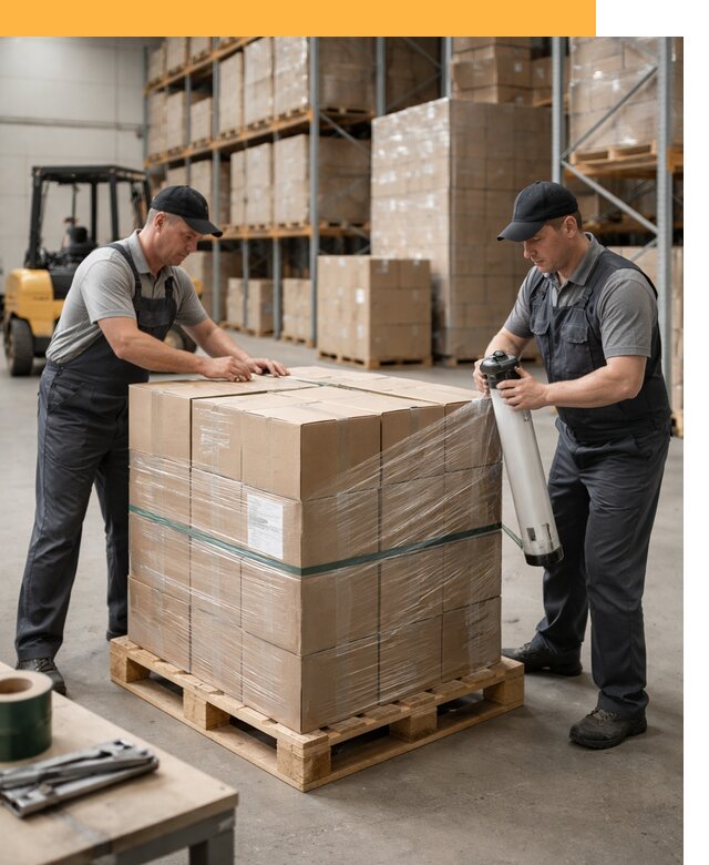 Упаковка и паллетирование грузов от 3846 руб: защита и крепление