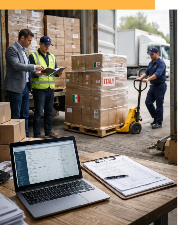 Доставка грузов из Италии: морские и авиаперевозки от 19778