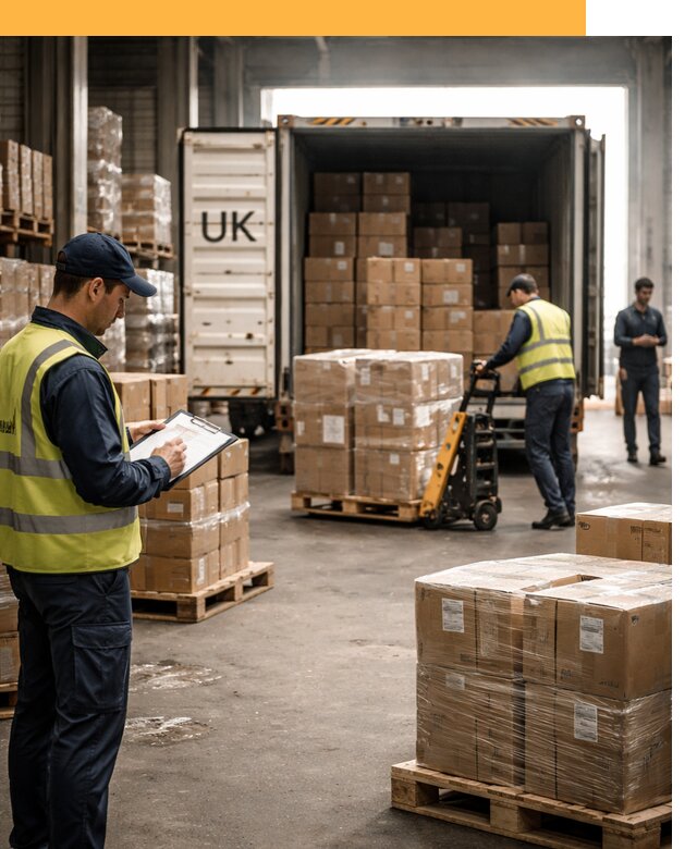 Доставка грузов из Великобритании с таможенным оформлением от 13735