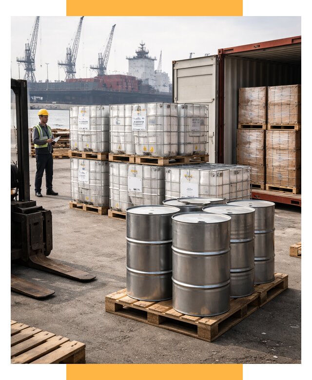 Доставка химического сырья из Индии от 274700 р. | СетСервис-Лкс