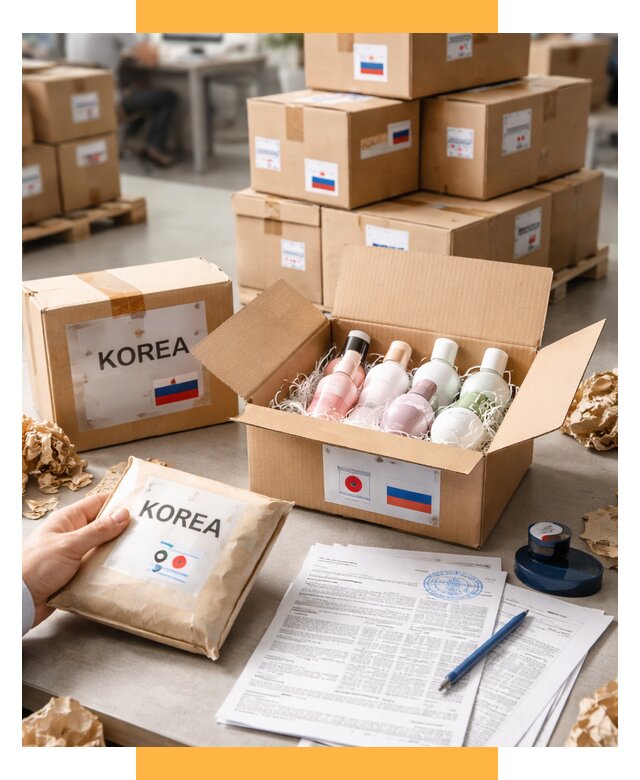 Доставка косметики из Кореи от 9340 р. под ключ | СетСервис-Лкс