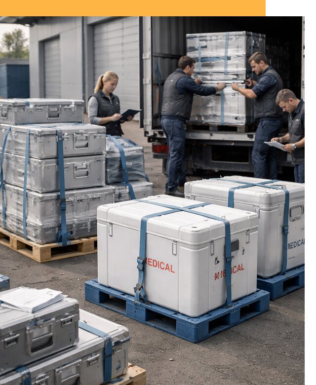 Перевозка медицинского оборудования по всему миру от 16482 руб