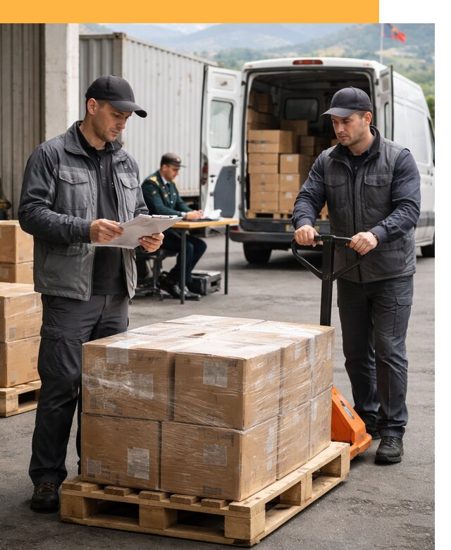 Доставка грузов через Армению, быстрая таможенная очистка от 27470