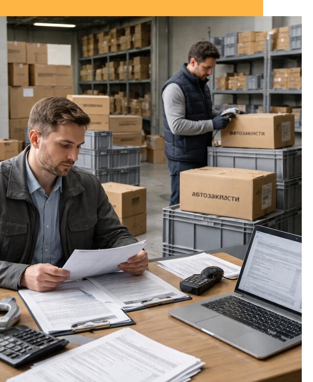 Таможенное оформление автозапчастей по выгодным тарифам от 9340